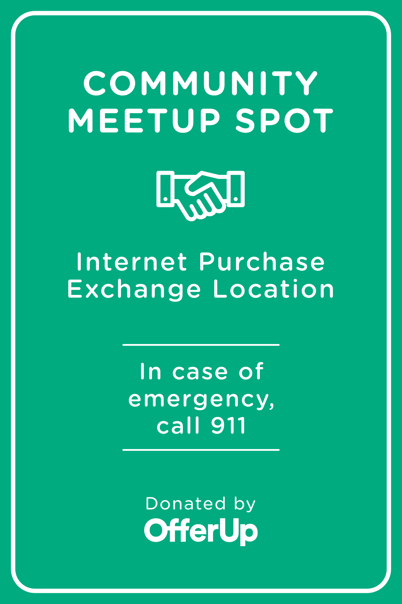 Meetup Spot Sign