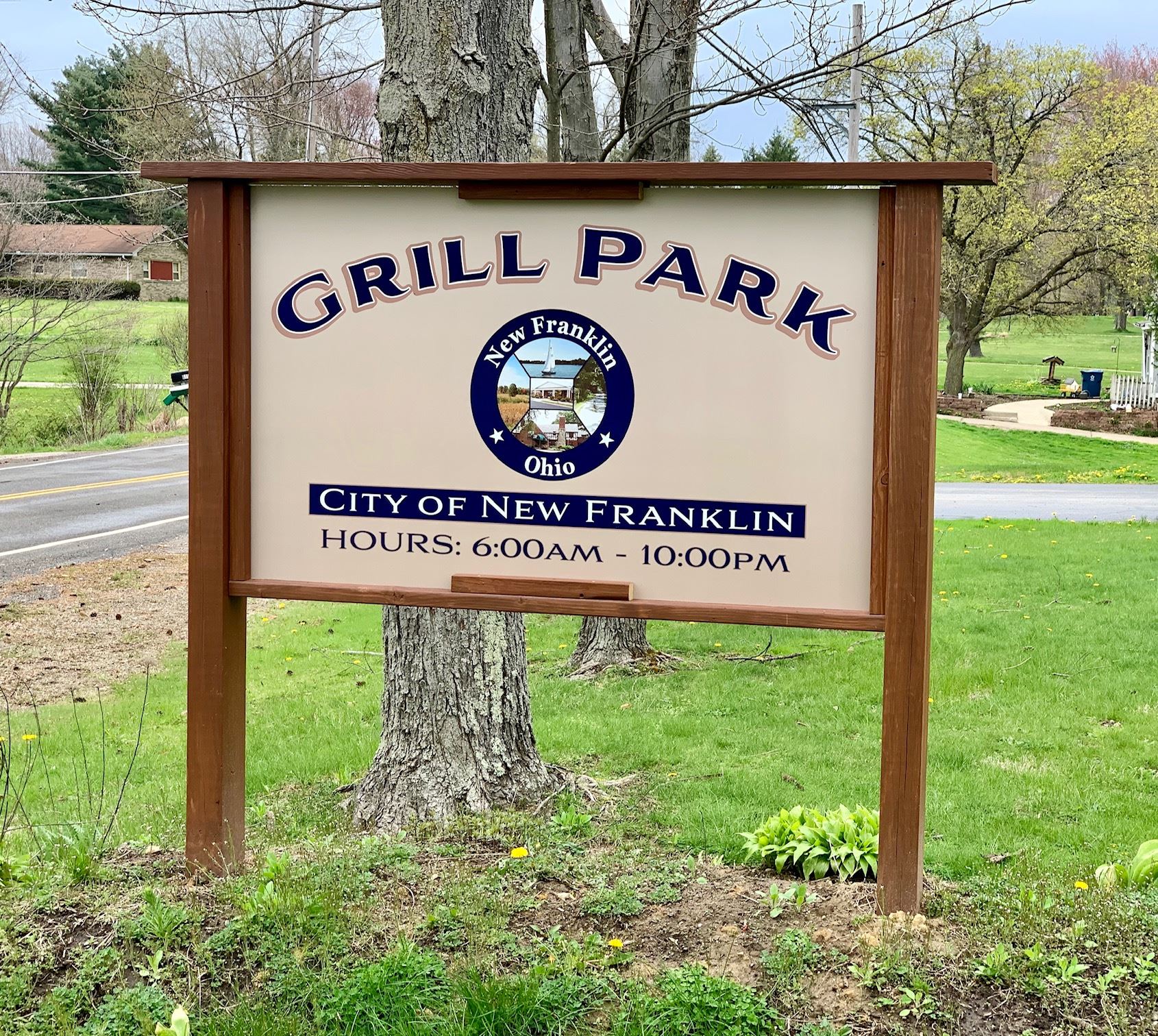 Grill Park Sign